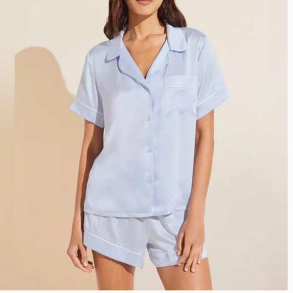 Inez Washable Silk Short PJ Set Small - Picture 8 of 8